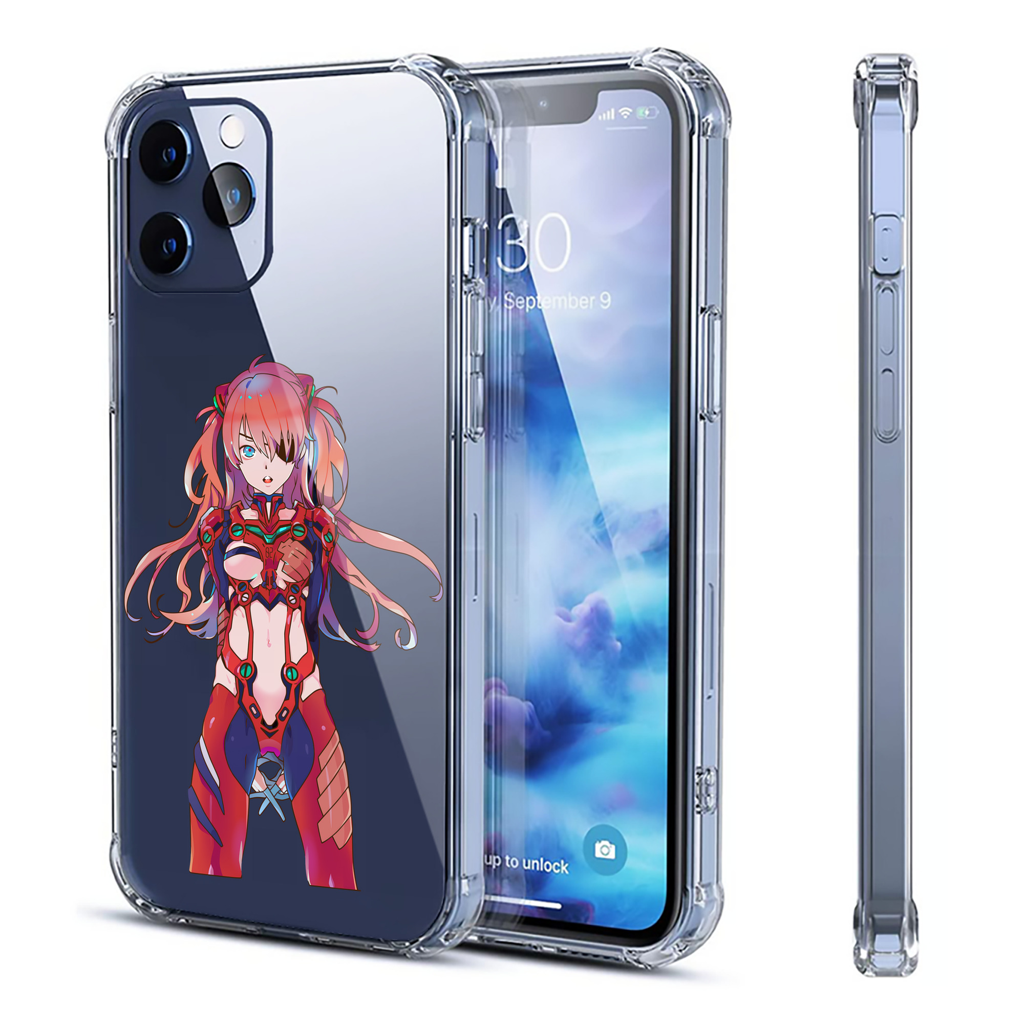 （画像用） EVA 新世紀エヴァンゲリオン 【iPhone 12シリーズ対応】透明スマホケース（クリアソフトケース）